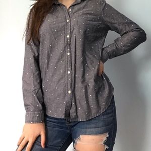 Polka dot button up